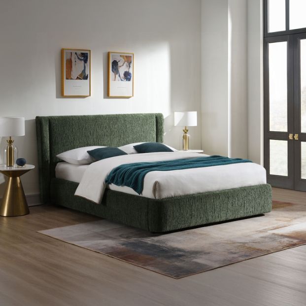 ACME Furniture Cheryl Dark Green Queen Panel Bed-1