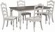 Liberty Furniture Magnolia Manor 5-Piece Antique White/Weathered Bark Rectangular Dining Set-0