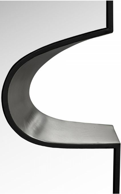 Meridian Furniture Soleil Black/Silver 28" Mirror-3