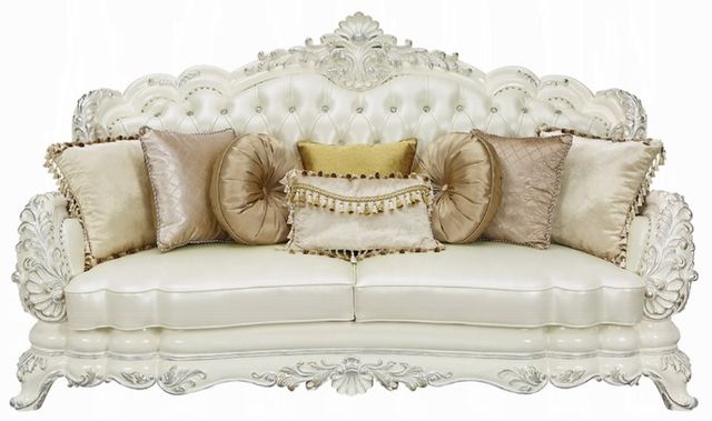 ACME Furniture Adara Antique White/Pearl White Sofa-3