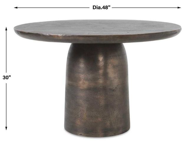 Uttermost® Madrone Golden Dark Bronze Metal Indoor-Outdoor Bistro Table-2