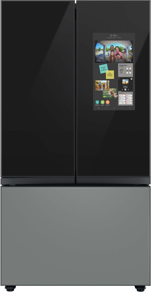 Samsung Bespoke 18" Charcoal Glass French Door Refrigerator Top Panel-4