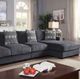 Furniture of America® Kaylee 3-Piece Gray Right-Arm Facing Sectional and Chaise-2