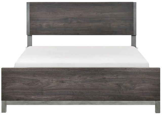 Homelegance® Zephyr Antique Silver/Brownish Gray Eastern King Panel Bed-2