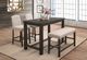 Mazin Furniture Bartell Cream/Espresso Counter Height Bench-1