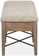 Magnussen Home® Paxton Place Dovetail Grey Upholstered Bench-3