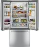 GE® 30" 20.8 Cu. Ft. Fingerprint Resistant Stainless Steel French Door Refrigerator-3