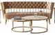 VIG Furniture Divani Casa Courtney Beige/Gold Fabric Sofa-0