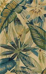 Ivory/Teal Nassau
