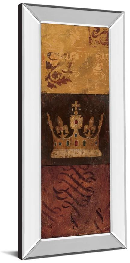 Classy Art Regal Panel I by Avery Tillmon Mirror Framed Wall Art-1