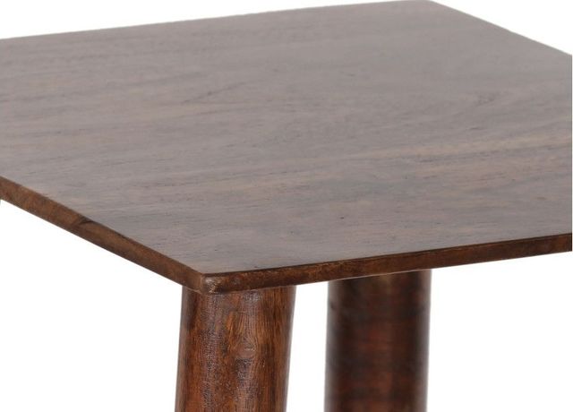 Porter International Designs Portola Walnut Plant Stand/Accent Table-2