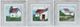 Crestview Collection Coastal Cottages 3-Piece Green/Red/Whitewashed Wall Art Set-0