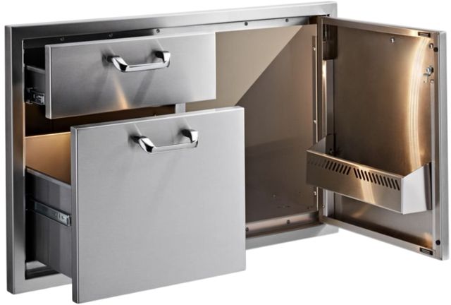 LYNX® Professional Classic 36" Stainless Steel Door Drawer Combination-1