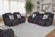 Franklin™ Heston Frenzy Graphite Power Reclining Sofa with Power Headrest-1