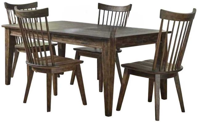 Liberty Furniture Midland Falls 5-Piece Rustic Brown Dining Set-0