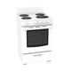 GE® 24" White Freestanding Electric Range-2