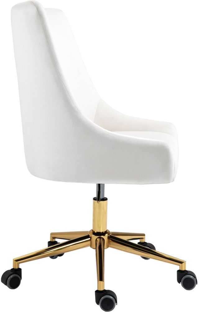 Meridian Furniture Karina Cream Office Chair-2