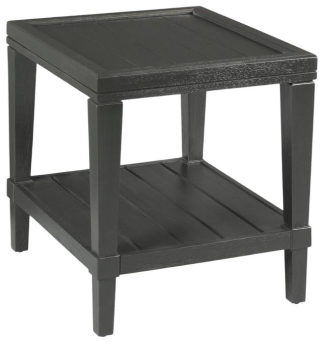 England Furniture Oliver Black Rectangular End Table-0