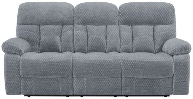 New Classic® Home Furnishings Bravo Stone Gray Dual Manual Reclining Sofa-1