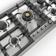 Ilve Nostalgie II 36” Stainless Steel Gas Cooktop with 5 Black Brass Burners-3