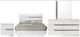 New Classic® Home Furnishings Paradox 4-Piece White California King Panel Bedroom Set-0