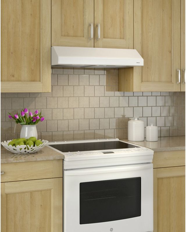Broan® Glacier BCSEK1 Series 36" White Under Cabinet Range Hood-4