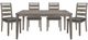 Mazin Furniture Woodrow 5 Piece Brownish Gray Dining Table Set-0