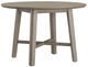 HH2 Home Kirkwood Gray Wire Brush Round Dining Table-0