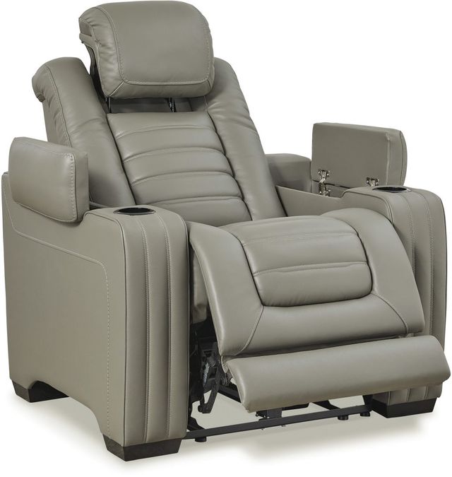 Signature Design by Ashley® Backtrack Gray Power Recliner-2