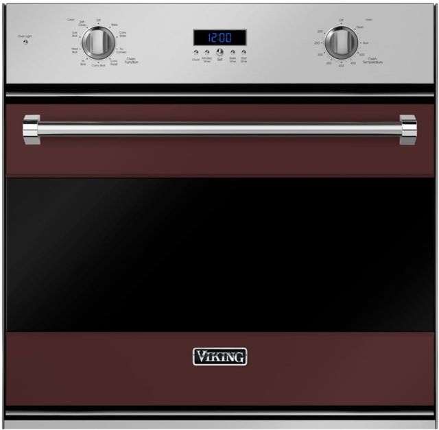 Viking® 3 Series 30" Kalamata Red Single Electric Wall Oven-0