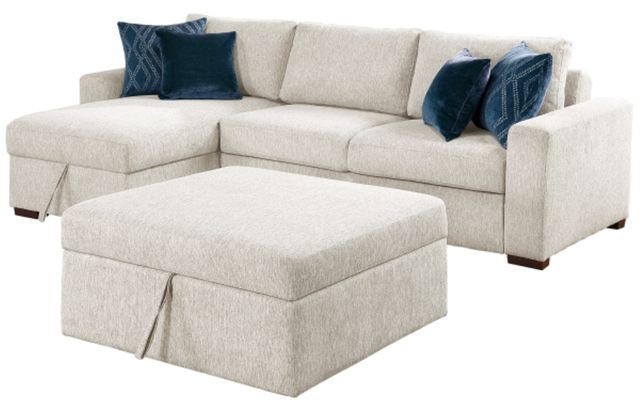 Homelegance® Isla 3-Piece Beige Sectional with Convertible and Reversible Chaise-2