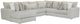 Albany Industries 3-Piece Mondo Silver Left-Arm Facing Chaise Sectional-0