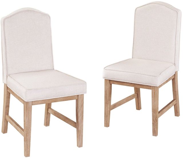 homestyles® Cambridge Whitewash Upholstered Dining Chairs-2
