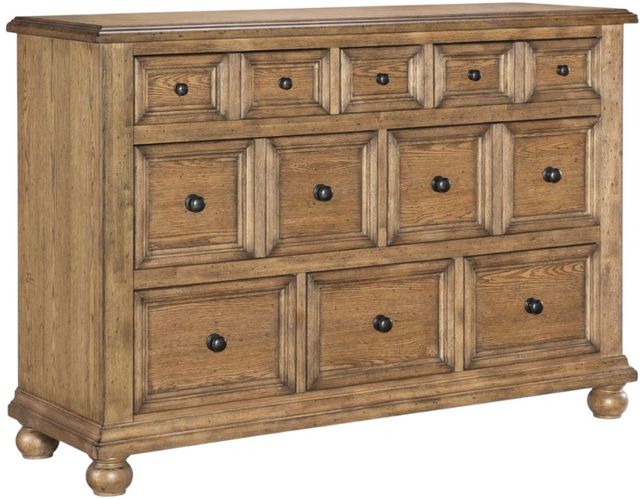 Legacy Classic Vintage Market Barnwood Oak 8-Drawer Dresser-0