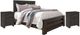 Signature Design by Ashley® Brinxton 3 Piece Charcoal Queen Panel Bed Set-0