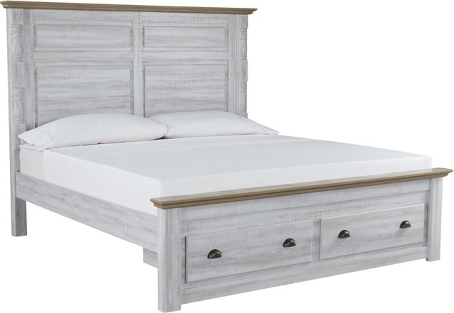 Signature Design by Ashley® Haven Bay 6-Piece Two-Tone King Panel Storage Bed Set-1