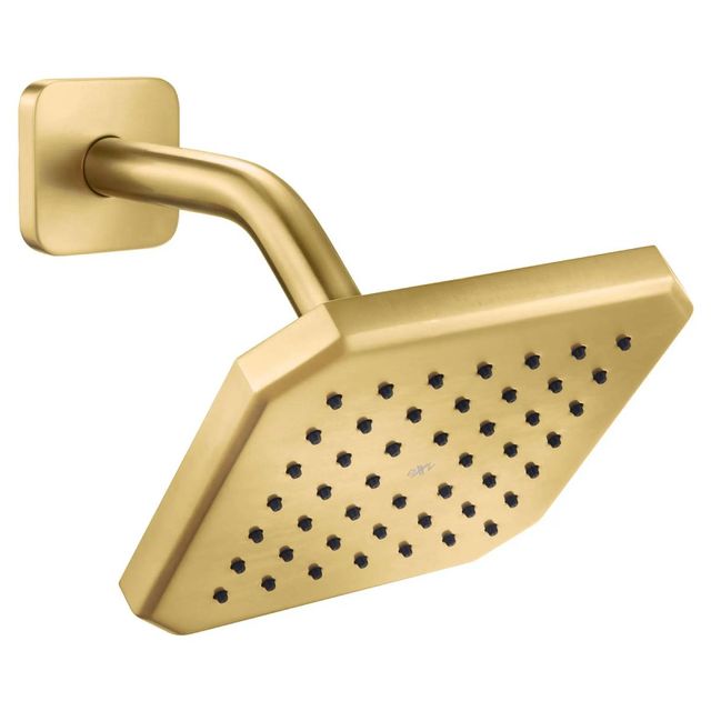 DXV Belshire® Satin Brass Single Function 6 " Square Showerhead-0