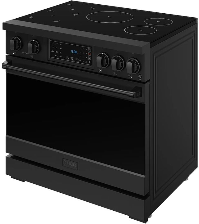 Thor Kitchen® Gordon Ramsay Series 36" Black Pro Style Induction Range-3