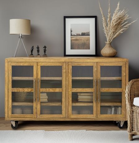 YHD Cahya Brown Large Teak Cabinet-1