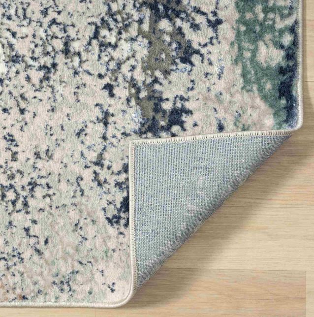 LR Home Antalya Gray/Teal 5'x7' Area Rug-4