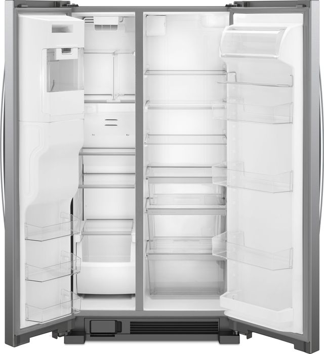 Whirlpool® 36" 24.5 Cu. Ft. Fingerprint Resistant Stainless Steel Side-by-Side Refrigerator-1
