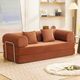 Furniture of America® Perri Rustic Brown 79" Compressed Sofa-1