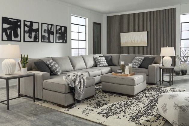 Benchcraft® Marsing Nuvella 6-Piece Slate Living Room Set-3