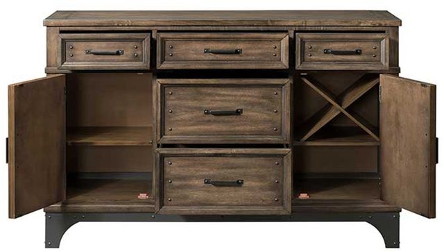 Intercon Whiskey River Gunpowder Gray Sideboard-1