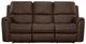Flexsteel® Henry Dark Brown Power Reclining Sofa with Power Headrests and Lumbar-2