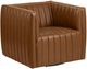 Crestview Collection Huxley Brown Swivel Accent Chair-0