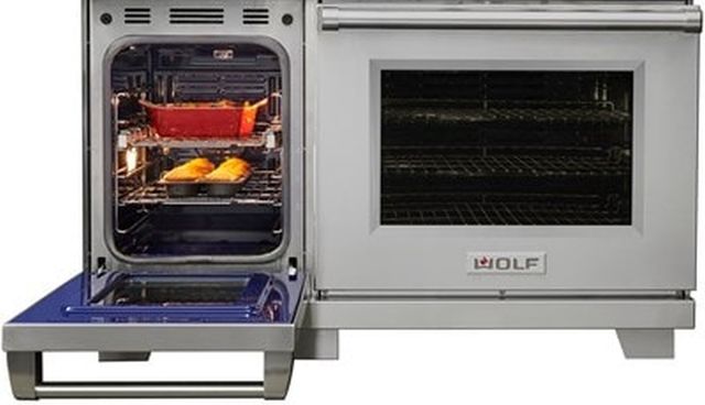 Wolf® 48" Stainless Steel Pro Style Dual Fuel Range and Infrared Griddle-3