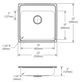 Elkay Lustertone® Classic Lustrous Satin 22" x 22" 2-Hole Single Bowl Drop-In ADA Sink with Quick-Clip-4