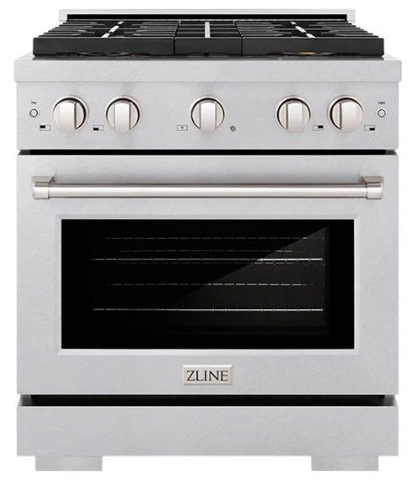 ZLINE Paramount 30" 4.2 Cu. Ft. Satin Stainless Steel Gas Range with 4 Burner DuoPro™ Cooktop and Convection Gas Oven-0
