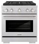 ZLINE Paramount 30" 4.2 Cu. Ft. Satin Stainless Steel Gas Range with 4 Burner DuoPro™ Cooktop and Convection Gas Oven-0